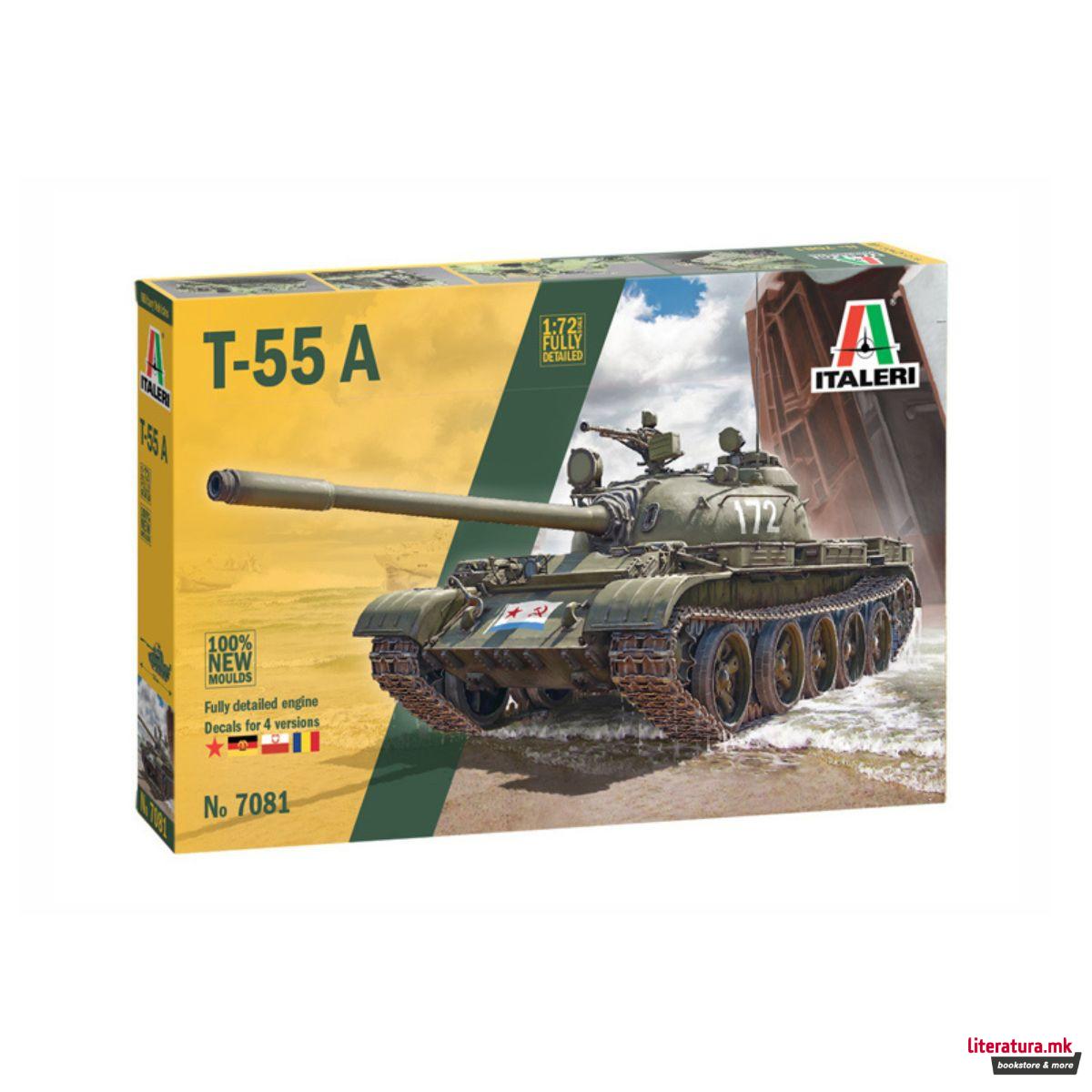 Макета, Military Vehicles, T-55 A, 1:72 