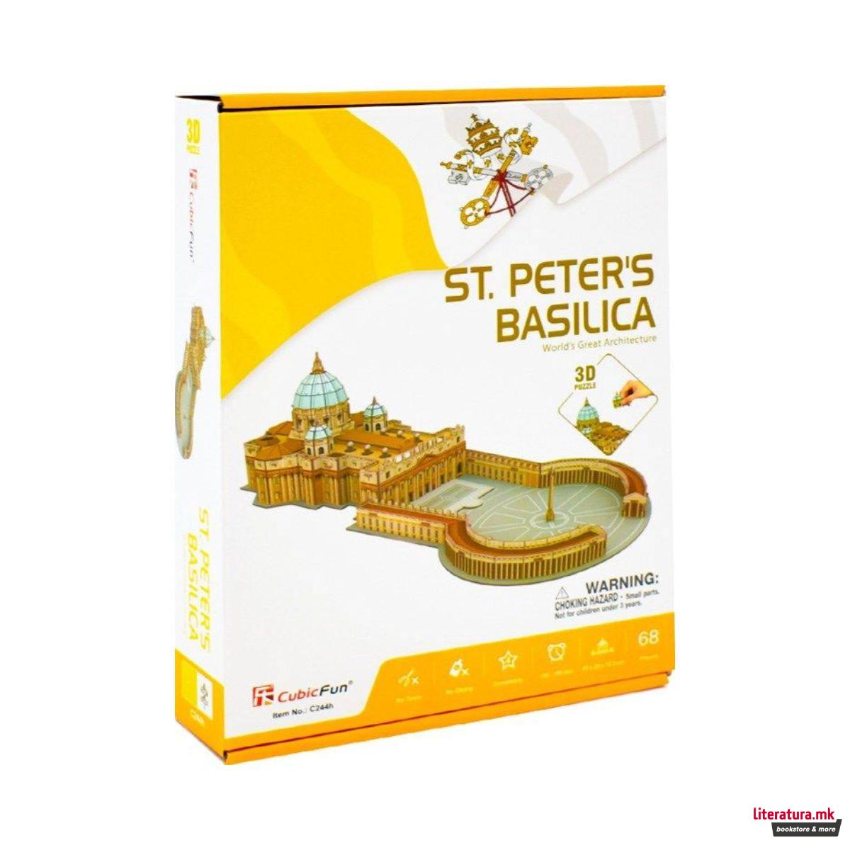 3D сложувалка, Cubic Fun, St. Peter's Basilica, 68 парчиња 