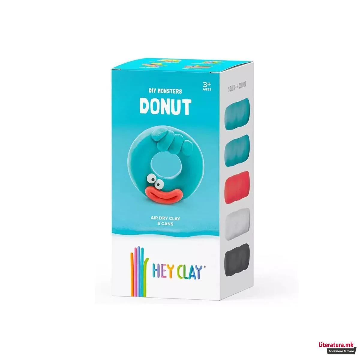 Сет за изработка со глина, Claymates: DIY - Donut