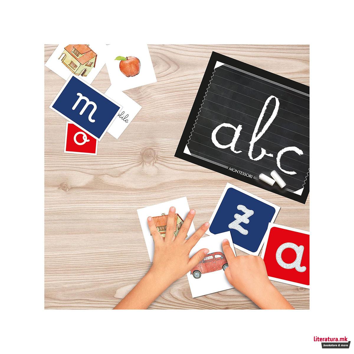 Едукативен сет, Montessori - Букви 
