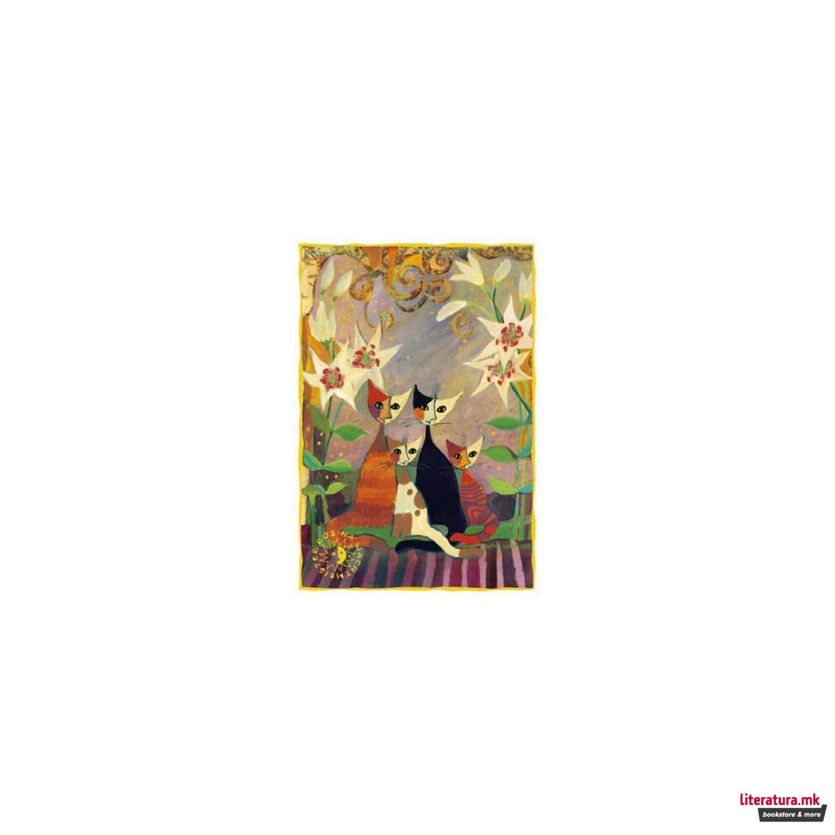 Двострани разгледници, Rosina Wachtmeister - Cats with Lillies