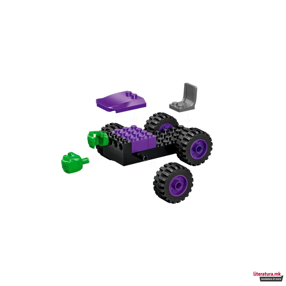 LEGO коцки, Marvel: Spidey Amazing Friends - Hulk vs. Rhino Truck Showdown