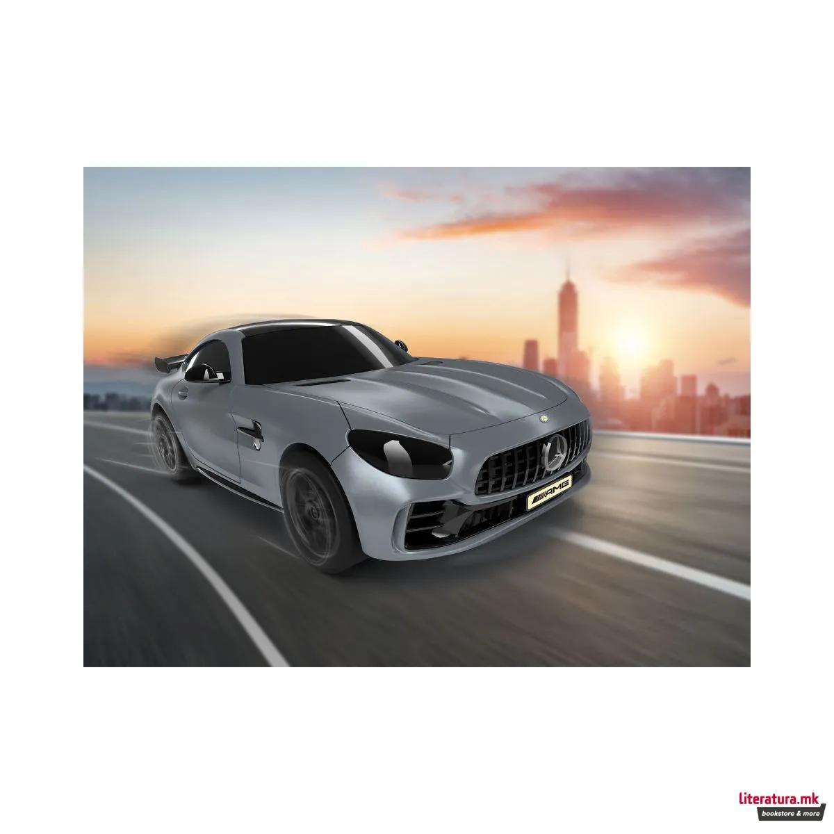 Макета, Build'n'Race, Mercedes AMG GT R - Gray, 1:43