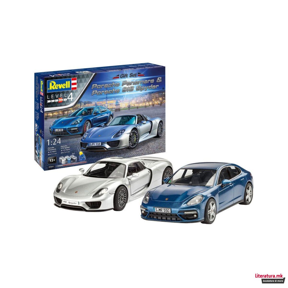 Макета, Porsche Panamara & Porsche 918 Spyder, 1:24