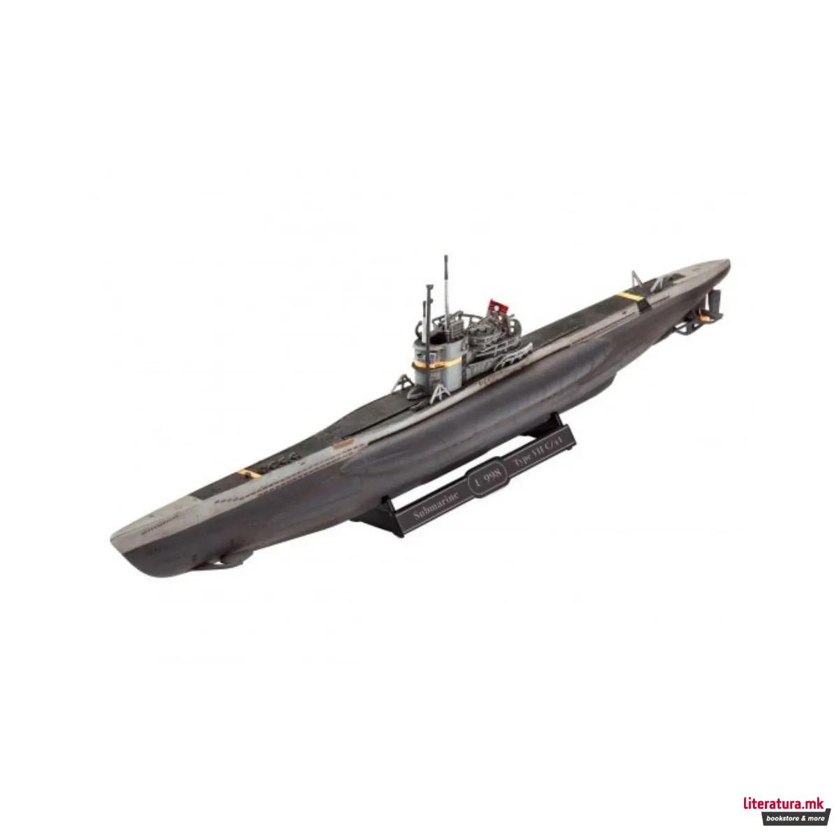 Сет макета + бои, German Submarine Type VII C/4, 1:350