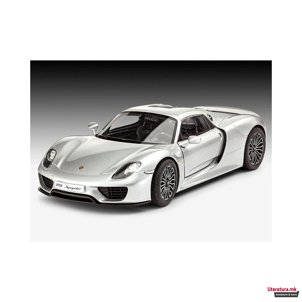 Сет макета + бои, Porsche 918 Spyder , 1:24 