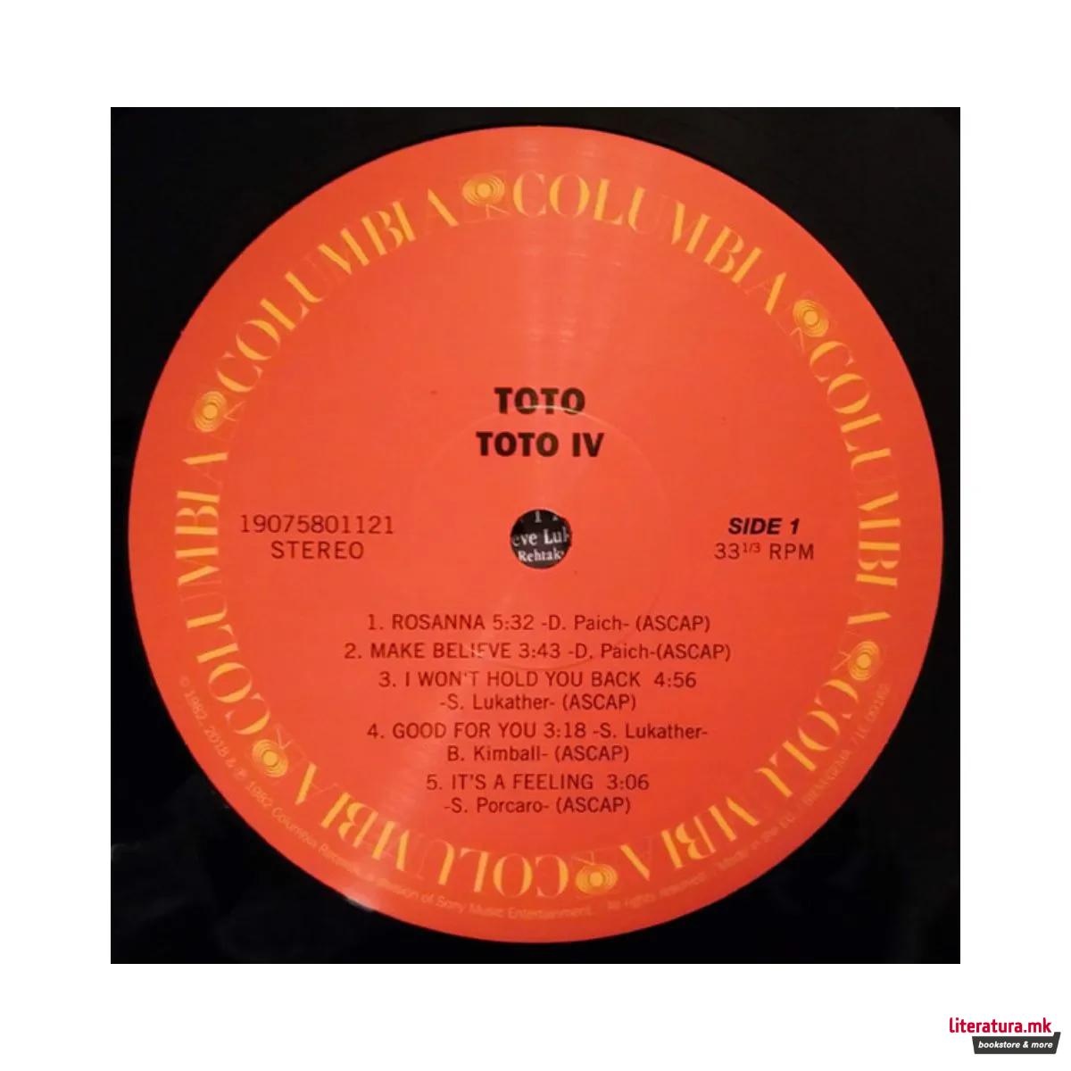 Винил, Toto - Toto IV (1982)