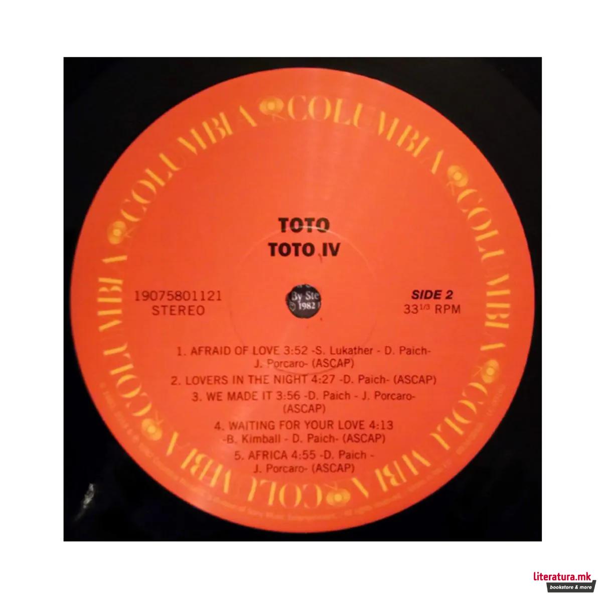 Винил, Toto - Toto IV (1982)