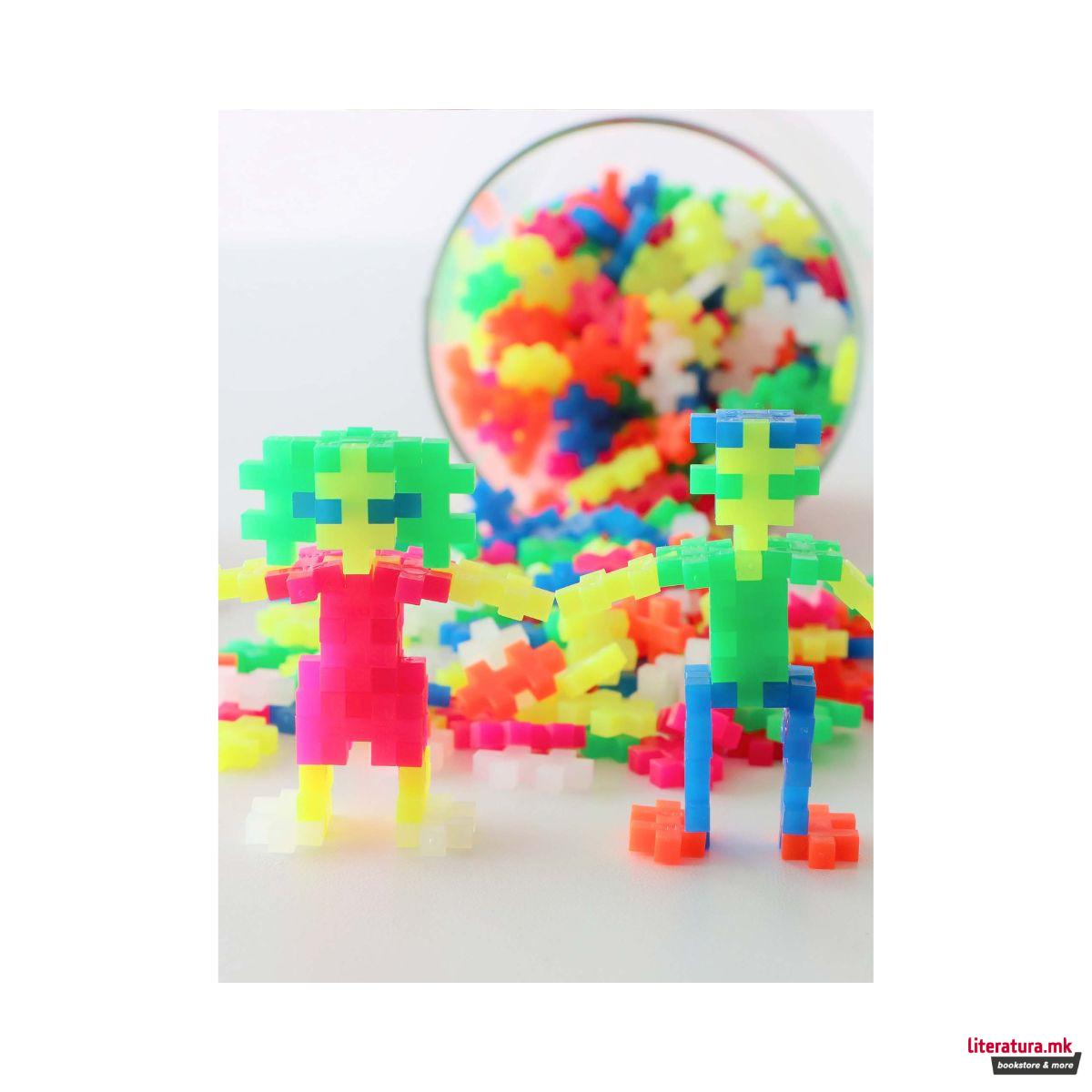 Коцки за градба, Color Tubes - Неон, 100 парчиња