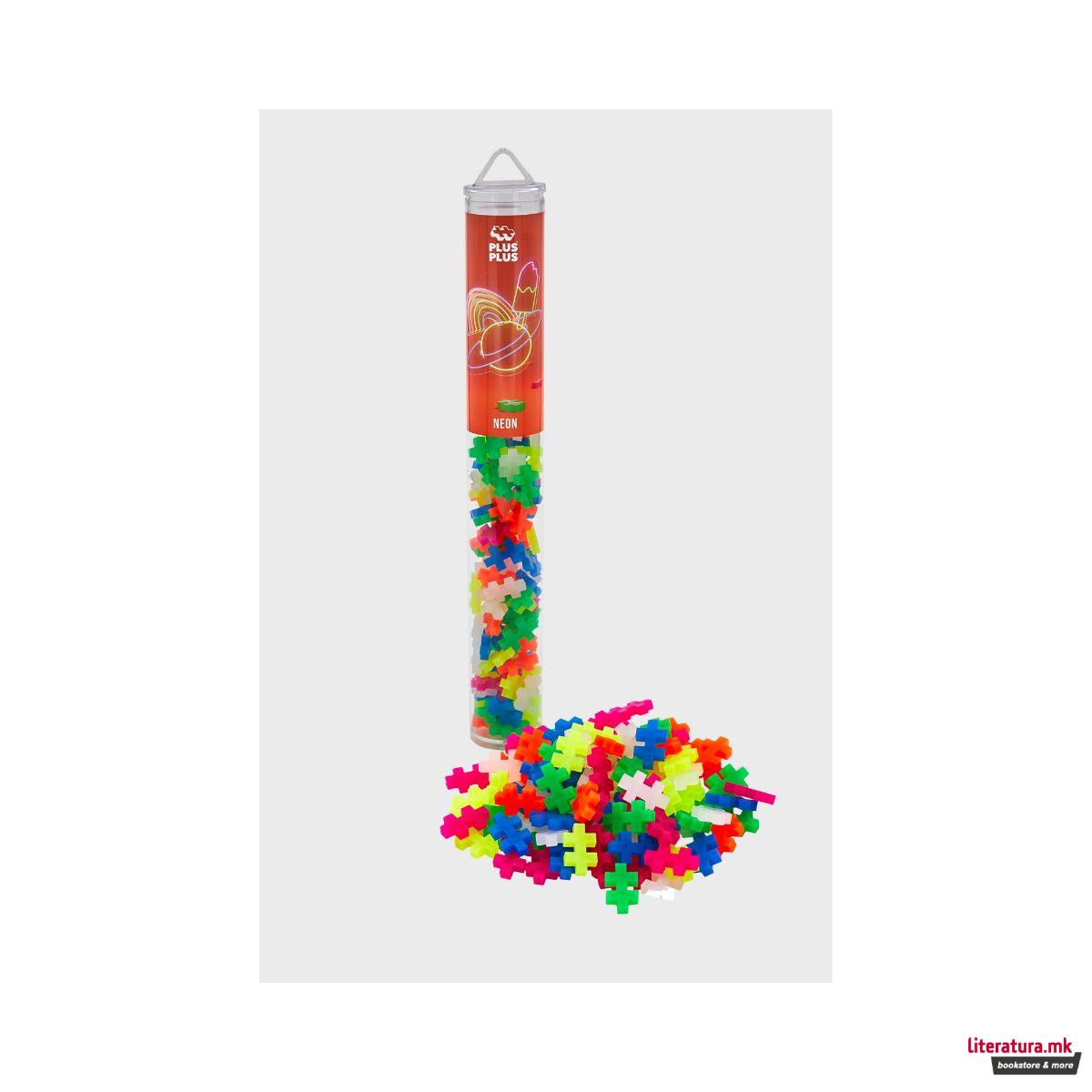 Коцки за градба, Color Tubes - Неон, 100 парчиња