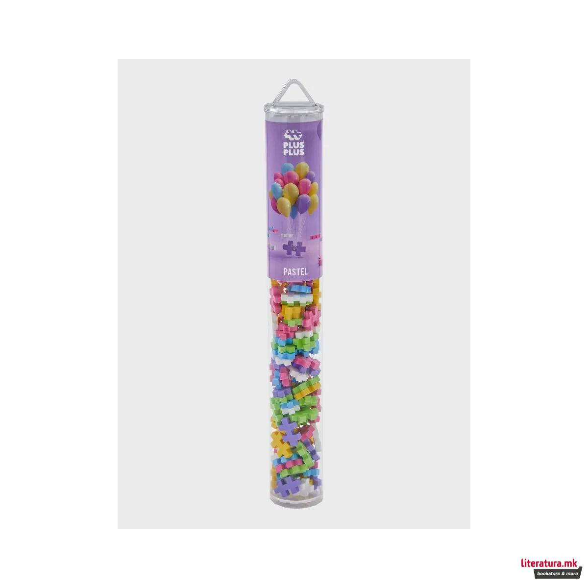 Коцки за градба, Color Tubes - Пастел, 100 парчиња