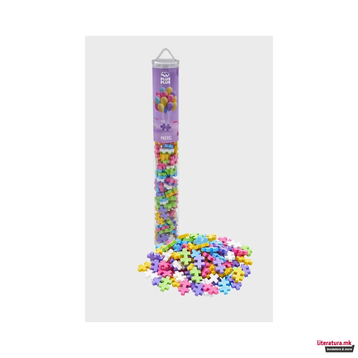 Коцки за градба, Color Tubes - Пастел, 100 парчиња