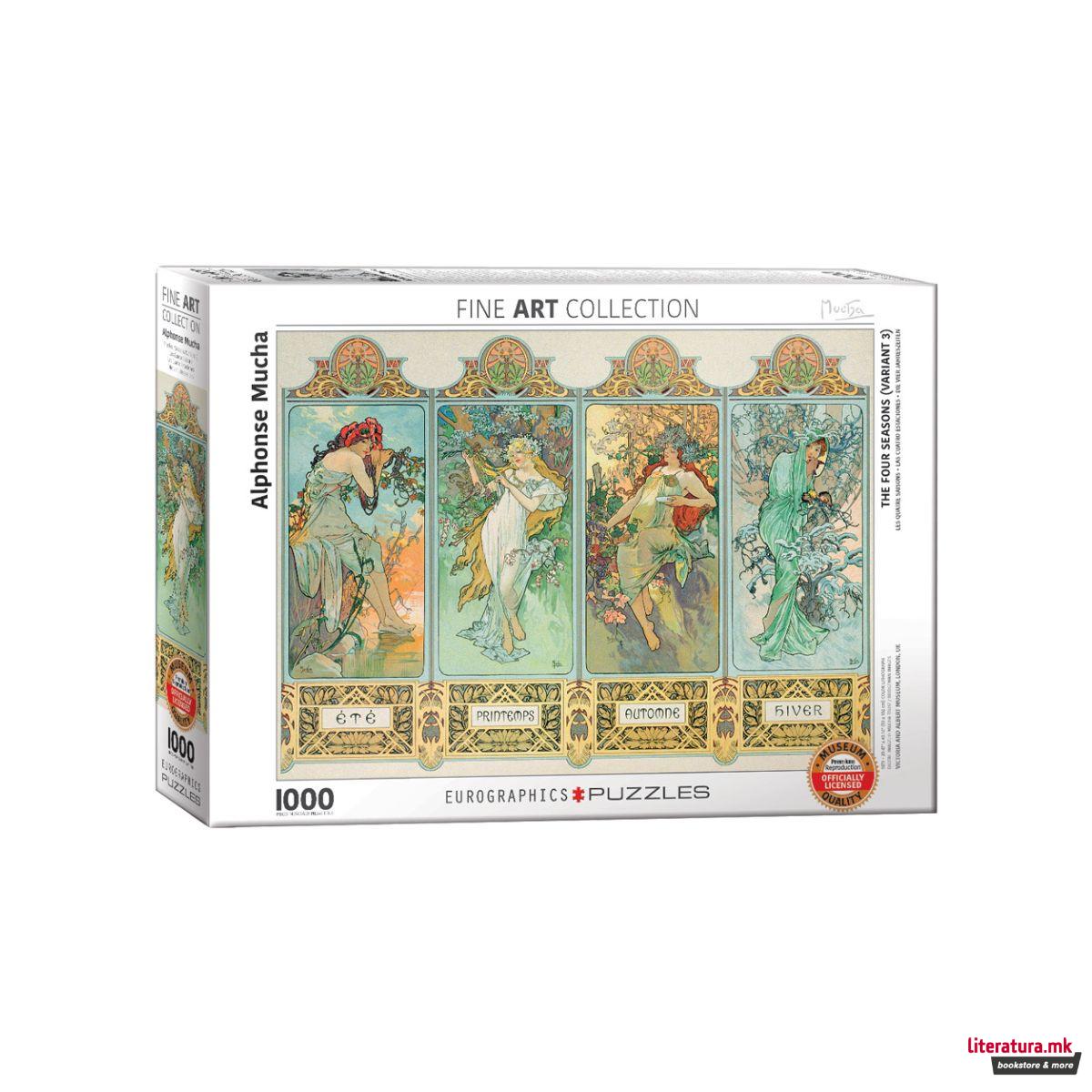 Сложувалка, Alphonse Mucha - The Four Seasons (Variant 3), 1000 парчиња