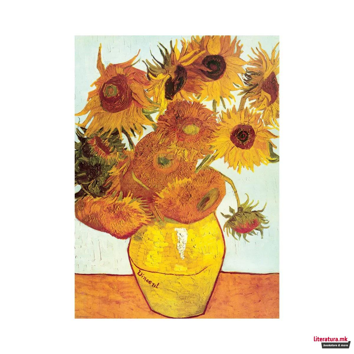Сложувалка, Van Gogh - Vase With Twelve Sunflowers, 1000 парчиња
