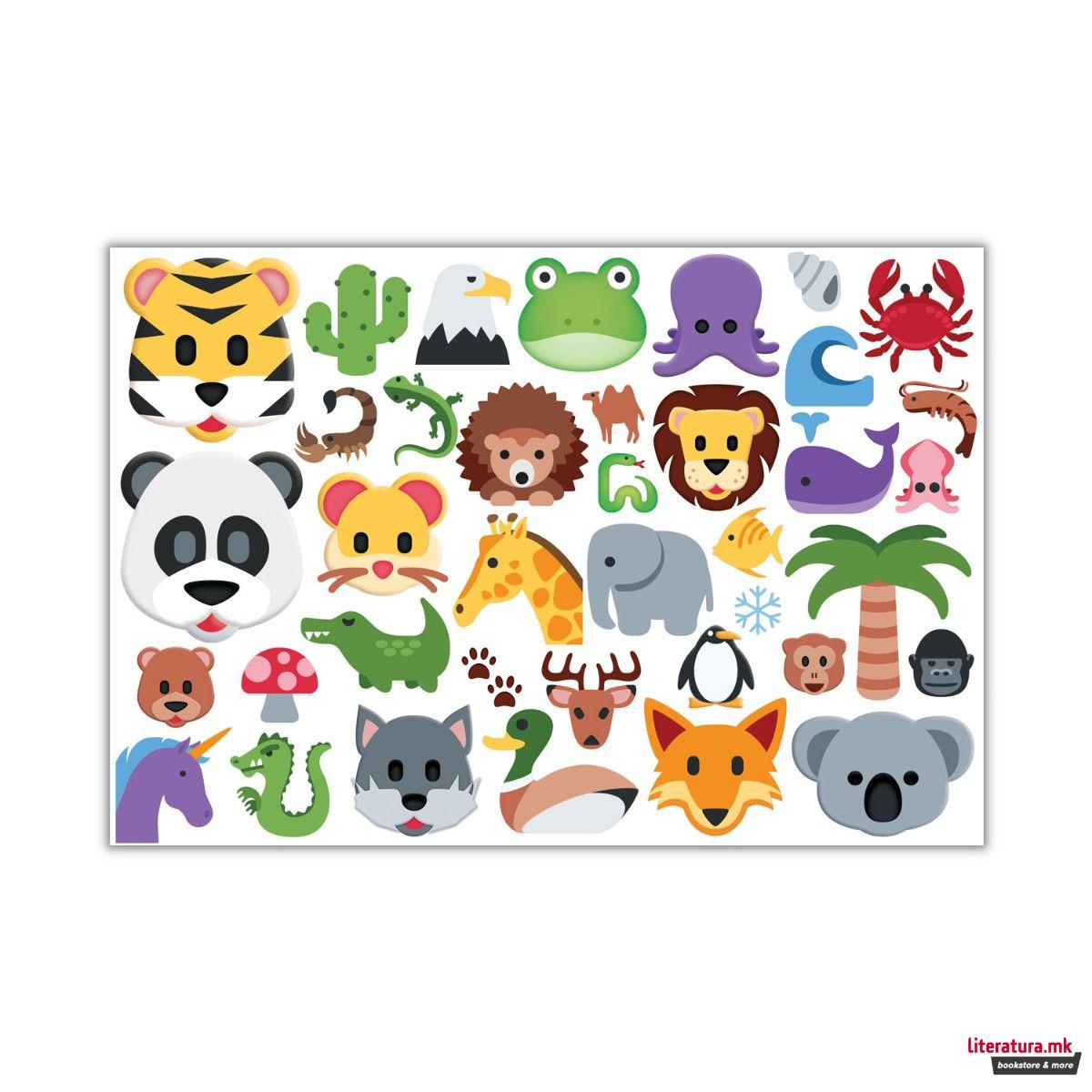Детска сложувалка, Emojipuzzle-Wild Animals, 100 парчиња