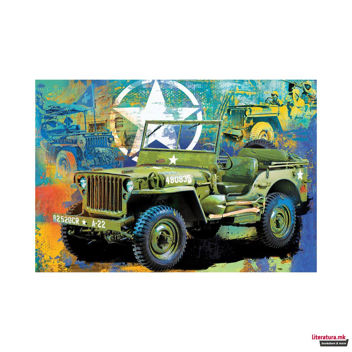 Сложувалка во декоративна кутија, Military Jeep, 550 парчиња