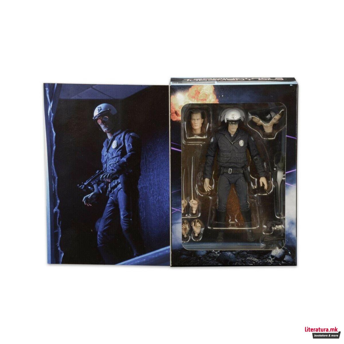 Фигура, NECA, Predator - Terminator 2 - T-1000 Motorcycle Cop (Ultimate Series)