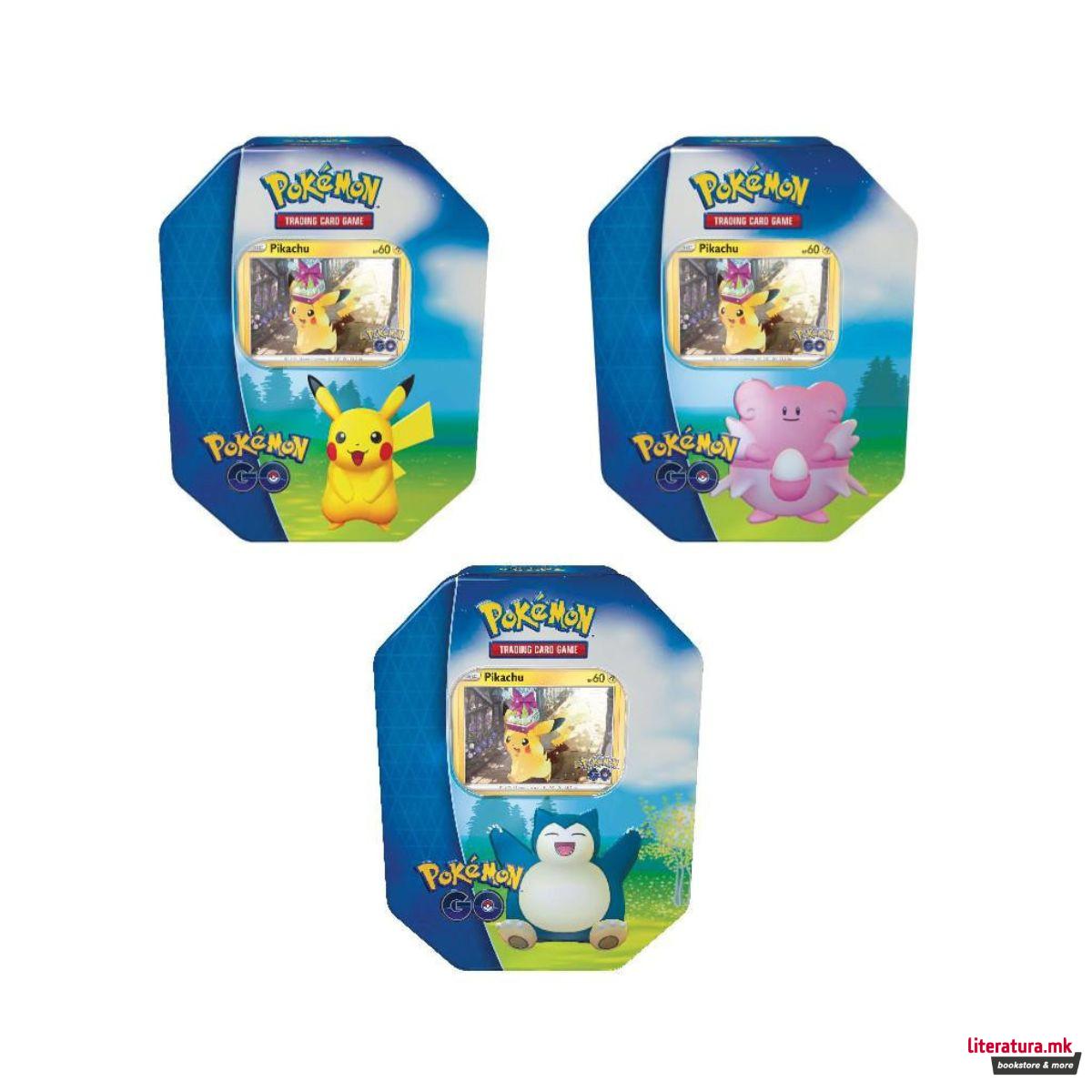 Карти, Pokemon Go Tin - Pikachum Snorlax, Blissey