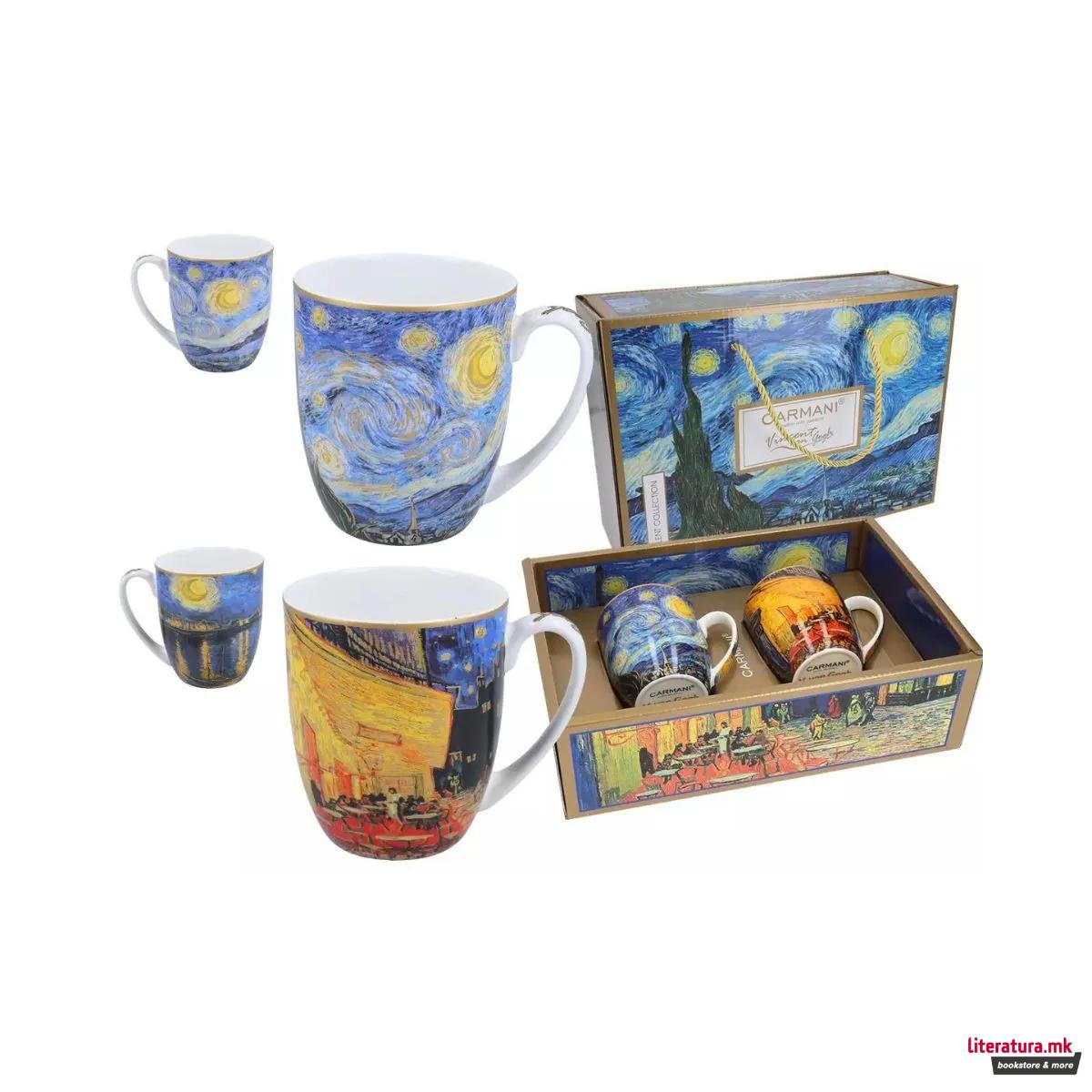 Сет од 2 шолји, Van Gogh - Starry Night & Café Terrace at Night