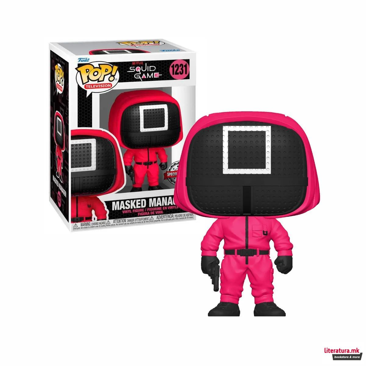 Фигура, Pop! Television, Squid Game - Masked Manager (Square)