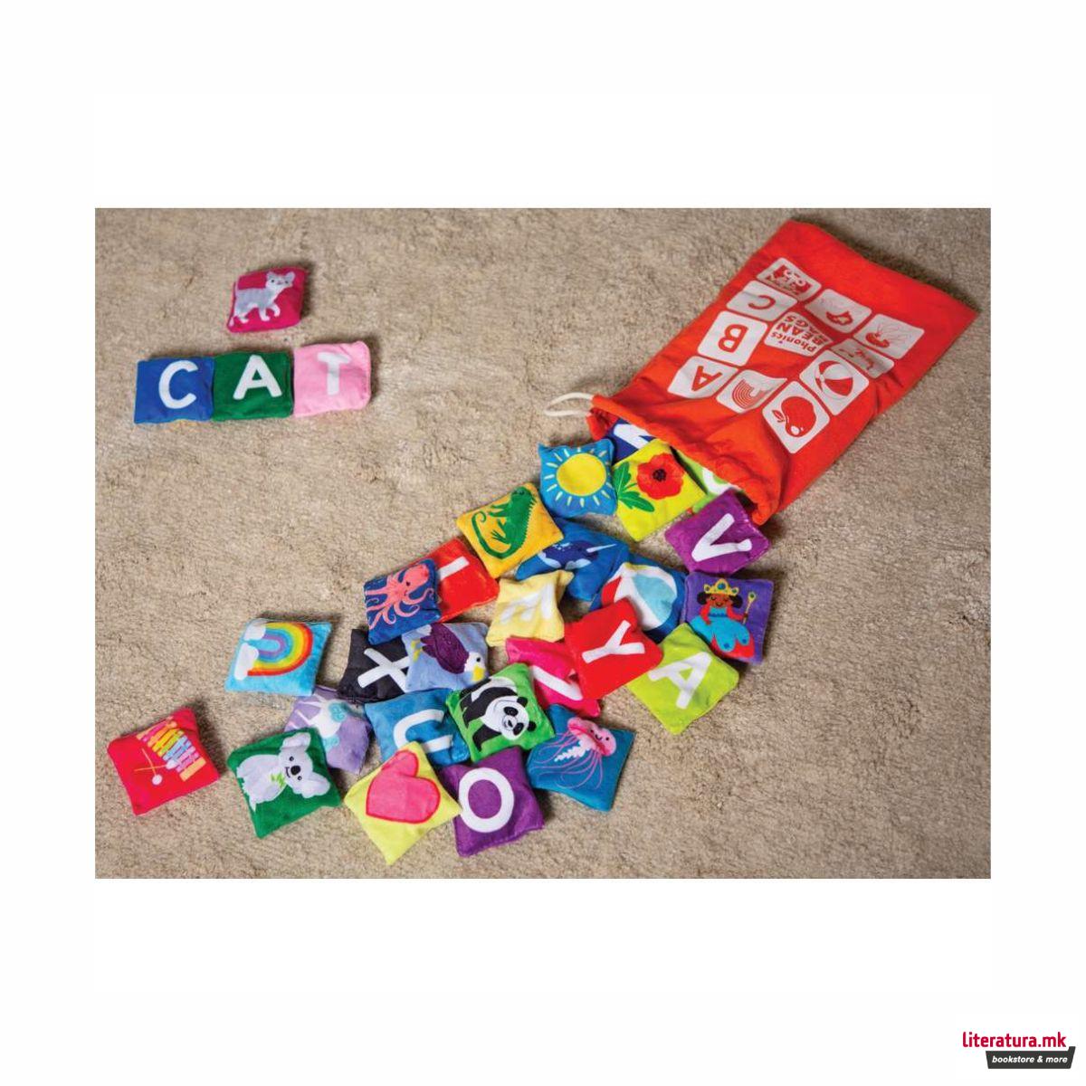 Звучни вреќички - Букви, Phonics Bean Bags, 1/34