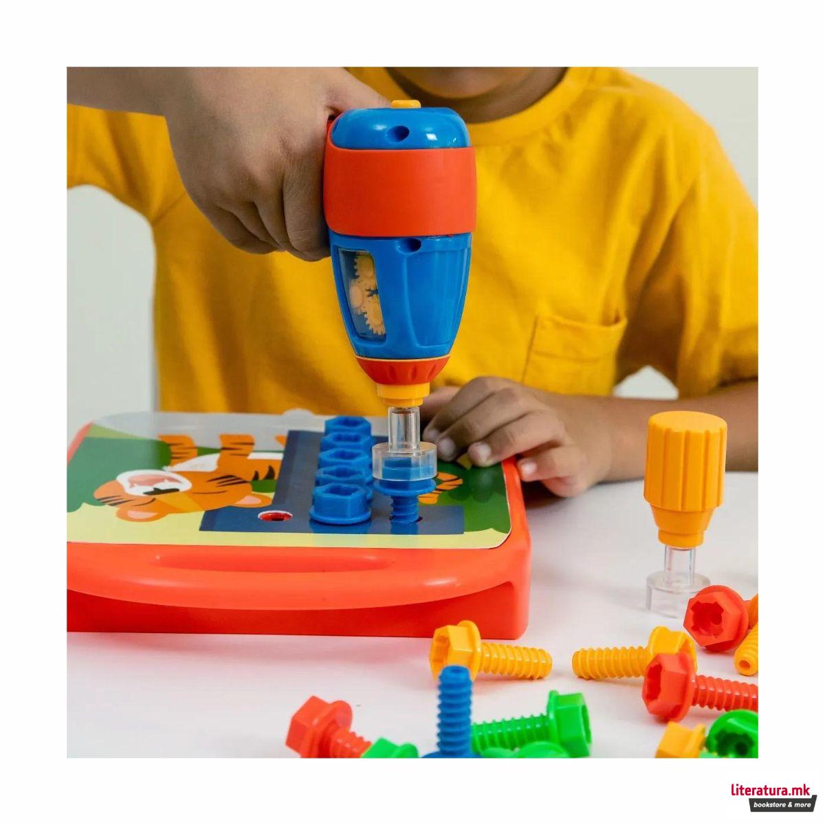 СТЕМ-сет - Букви и бројки, Design & Drill® ABCs & 123s