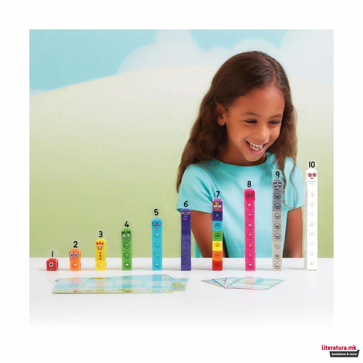 Сет со математички активности, MathLink® Cubes Numberblocks 1-10 
