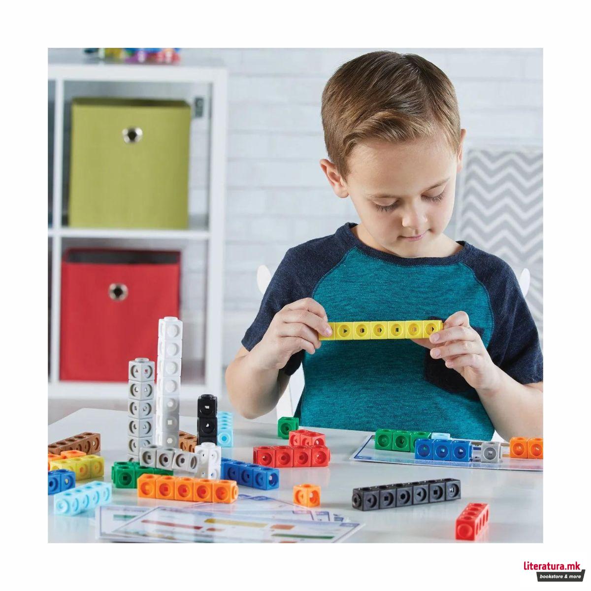 Сет со математички активности, MathLink® Cubes Early Maths - Mathmobiles