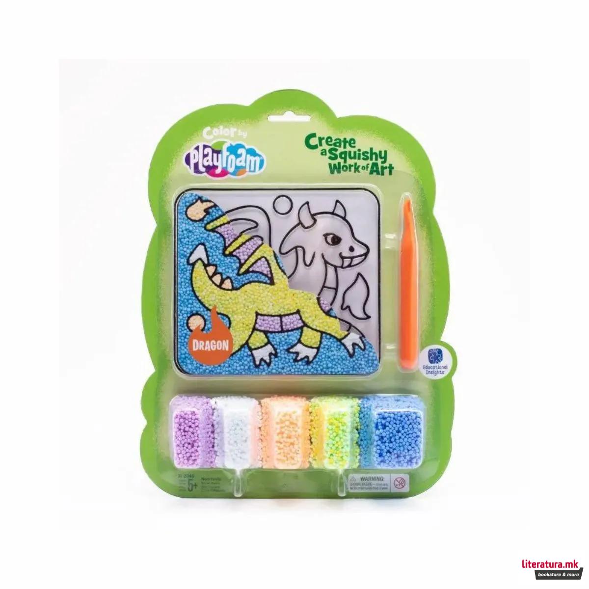 Пена за моделирање - боенка, Colour by Playfoam® - Змеј