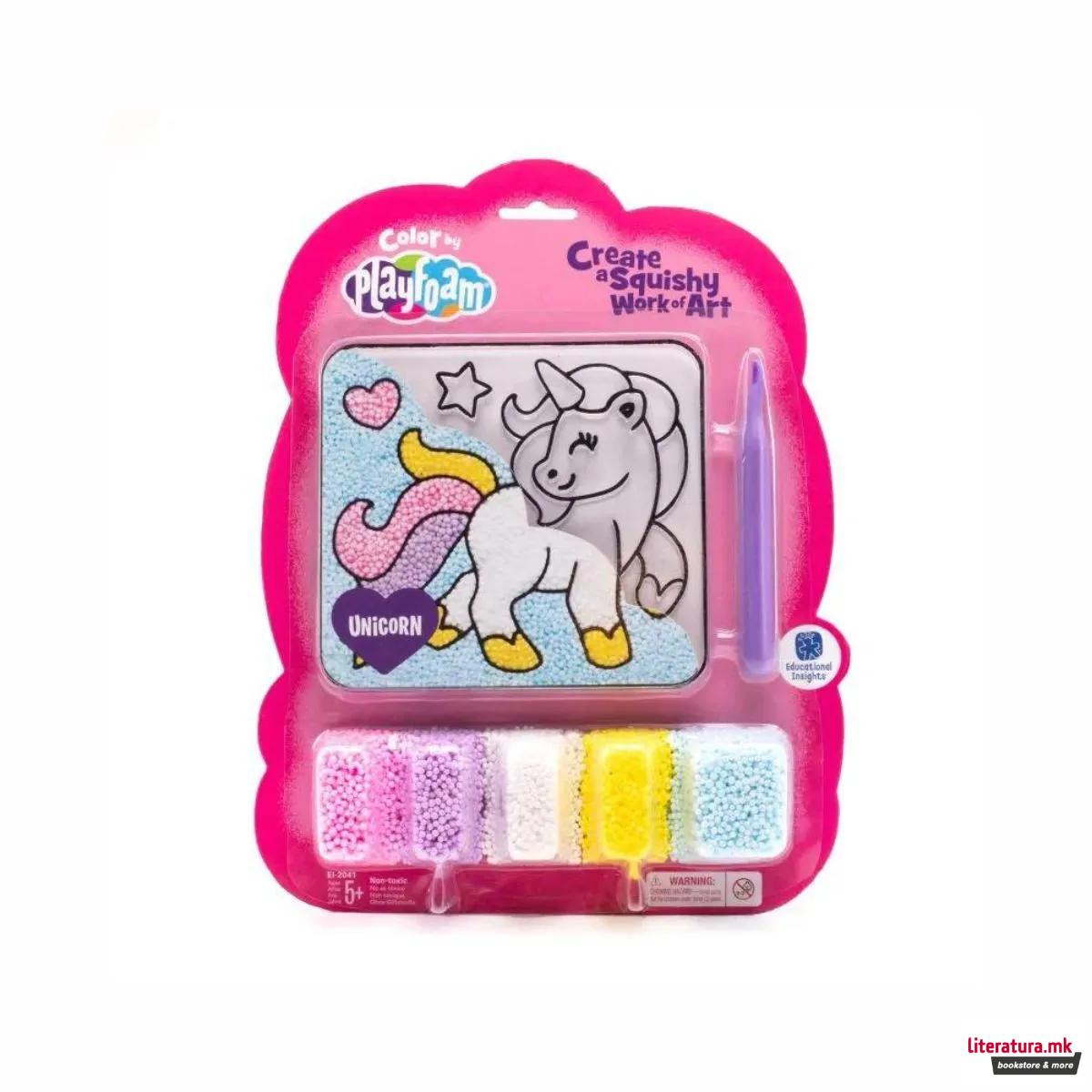 Пена за моделирање - боенка, Colour by Playfoam® - Еднорог