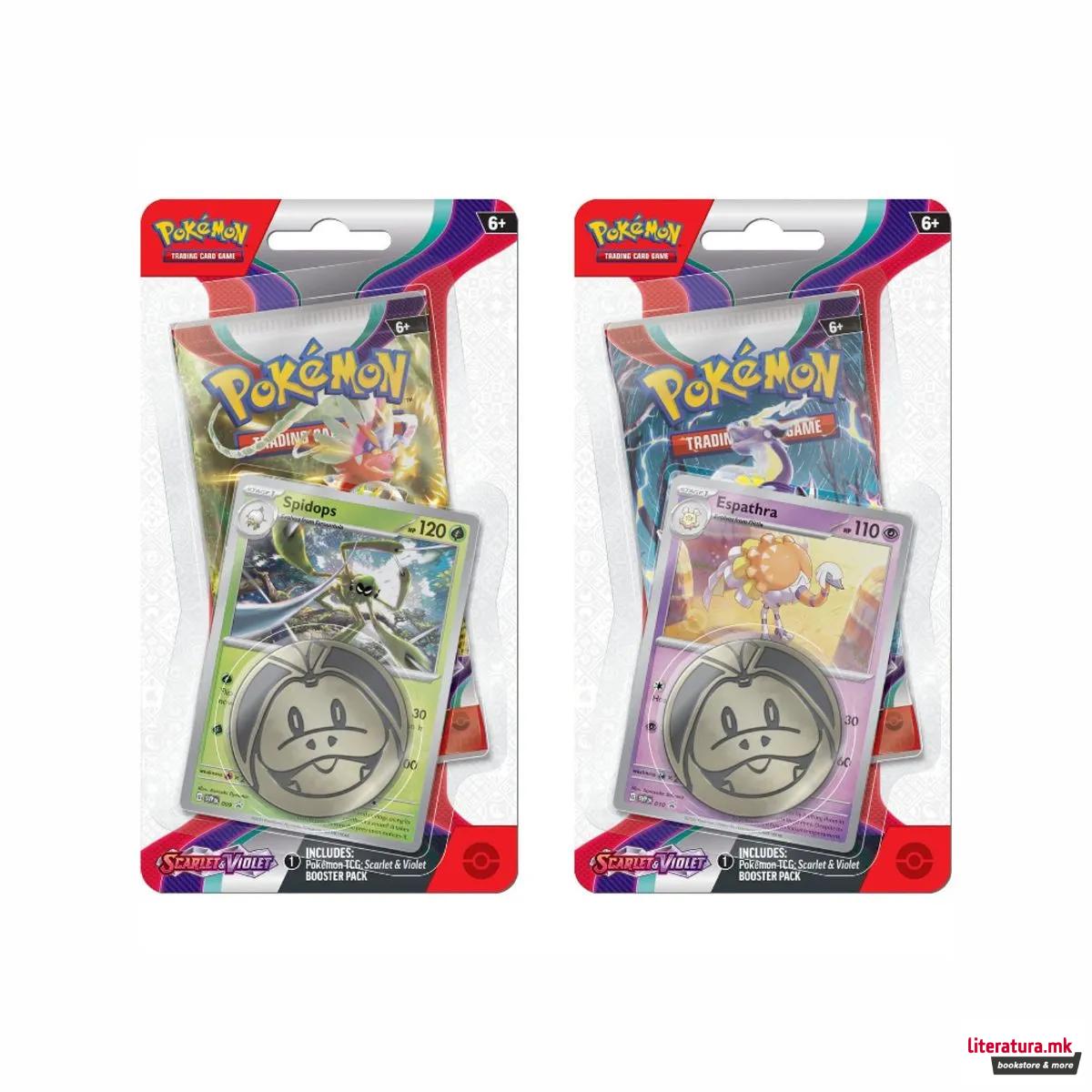 Карти, Scarlet & Violet Paldea Evolved - Checklane Blister Pack (сет од 2)