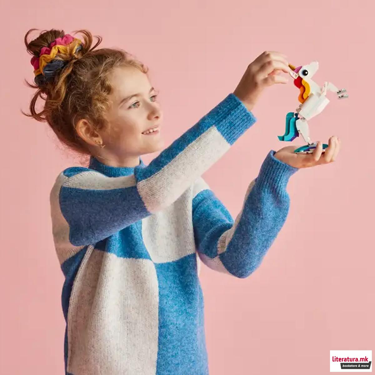 LEGO коцки, Creator, Magical Unicorn 3 in 1