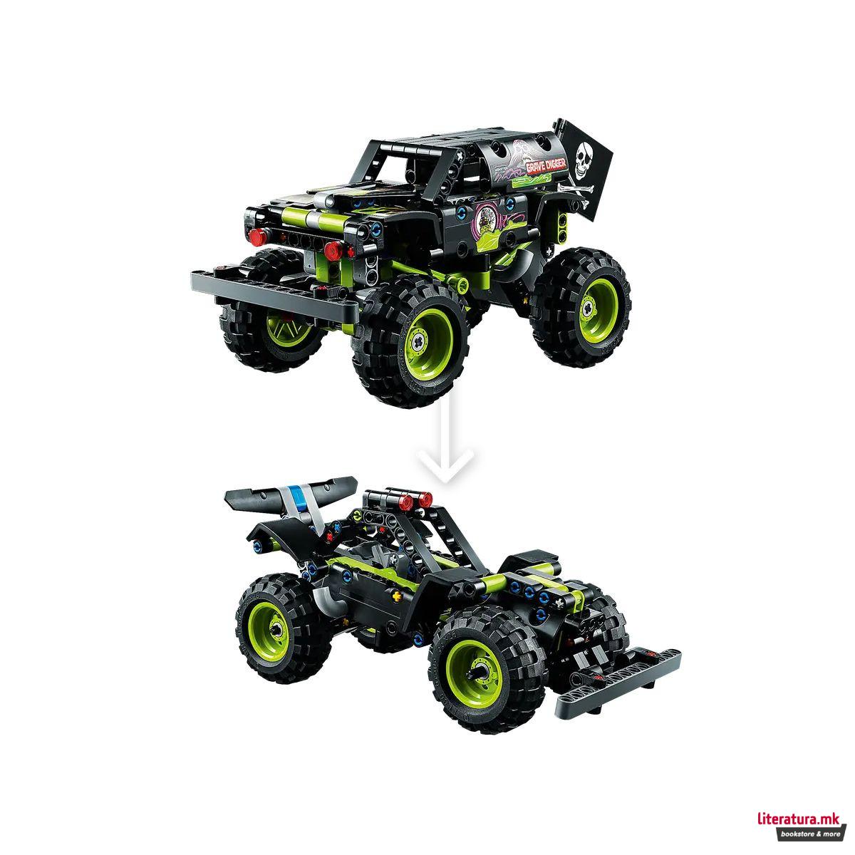 LEGO коцки, Technic, Monster Jam - Grave Digger 