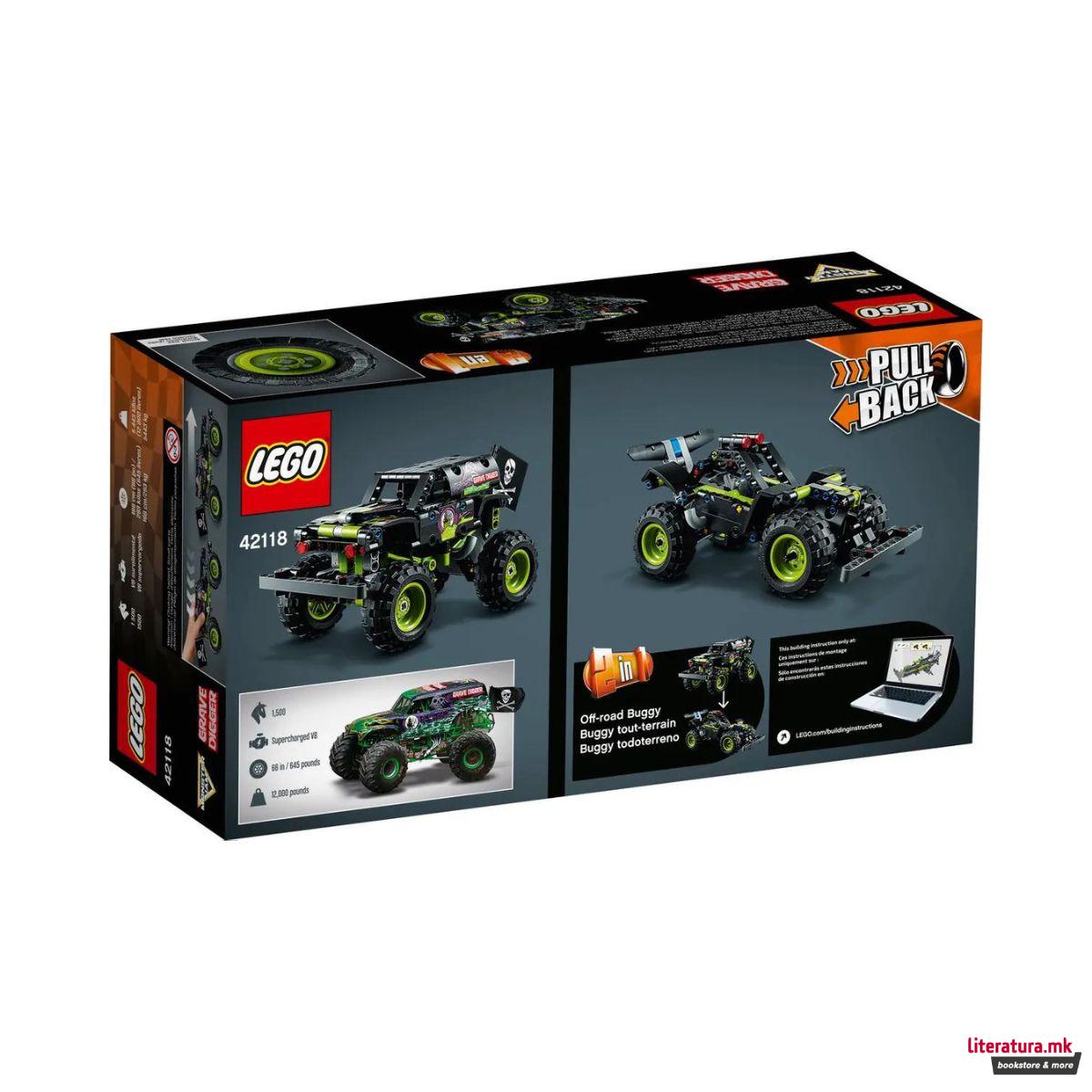 LEGO коцки, Technic, Monster Jam - Grave Digger 