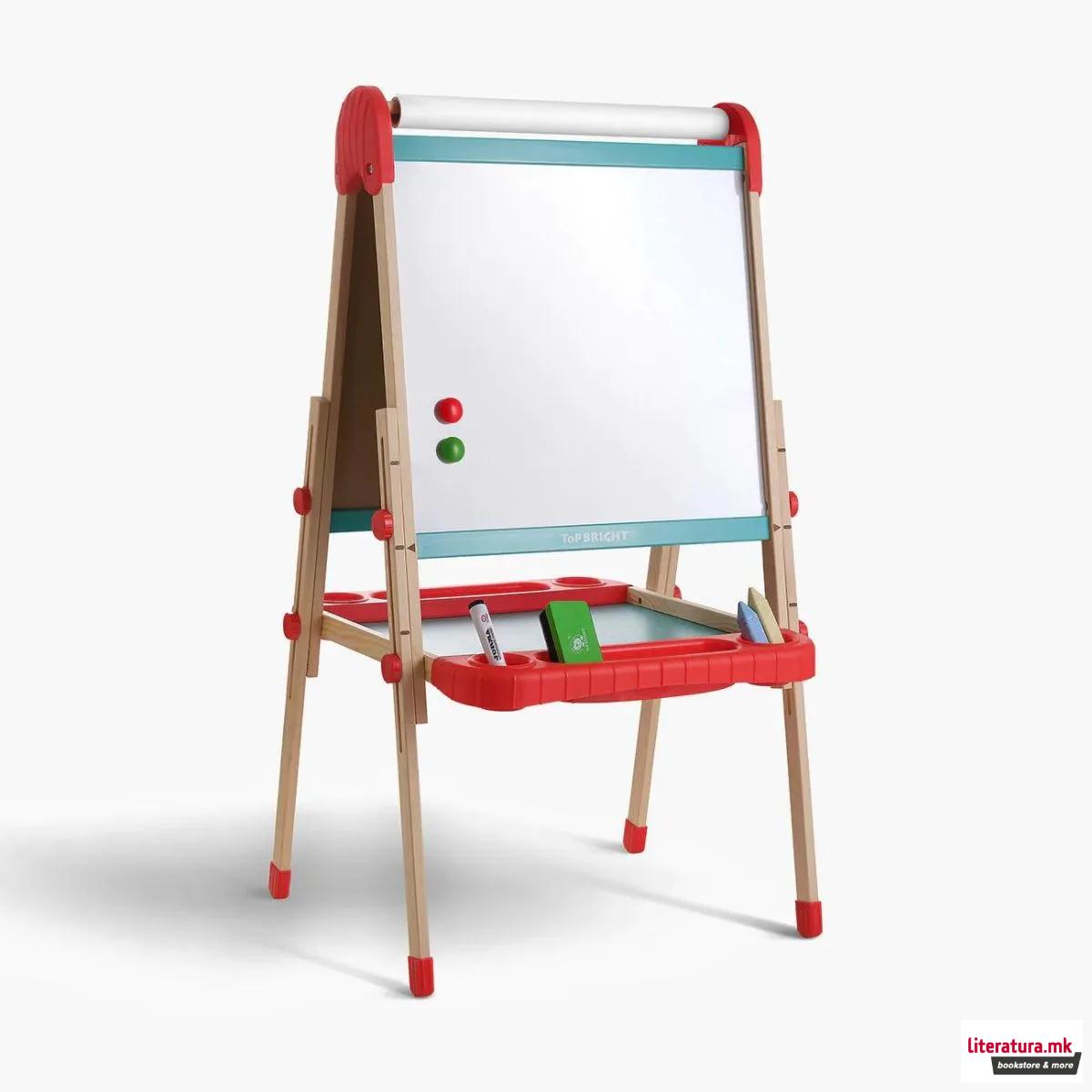 Двостран детски штафелај - Deluxe Standing Art Easel