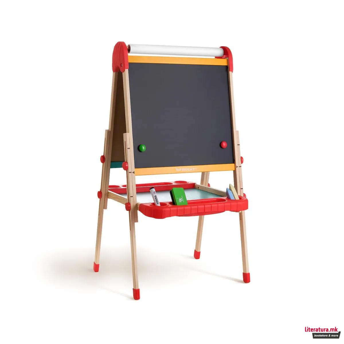 Двостран детски штафелај - Deluxe Standing Art Easel