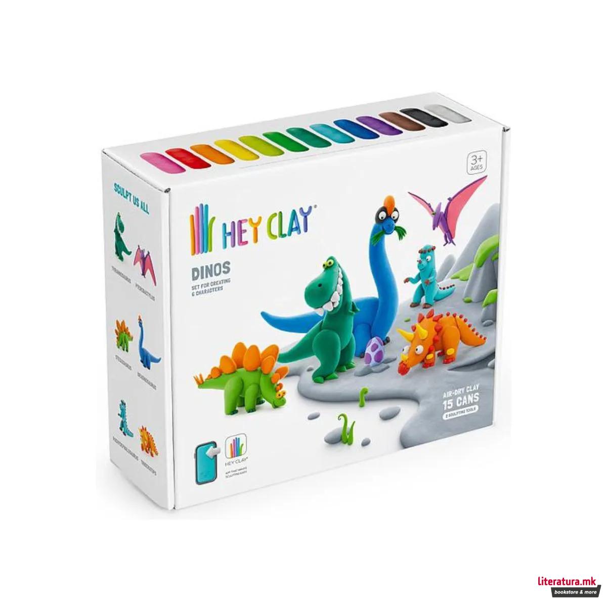 Сет за изработка со глина, Hey Clay Dinos