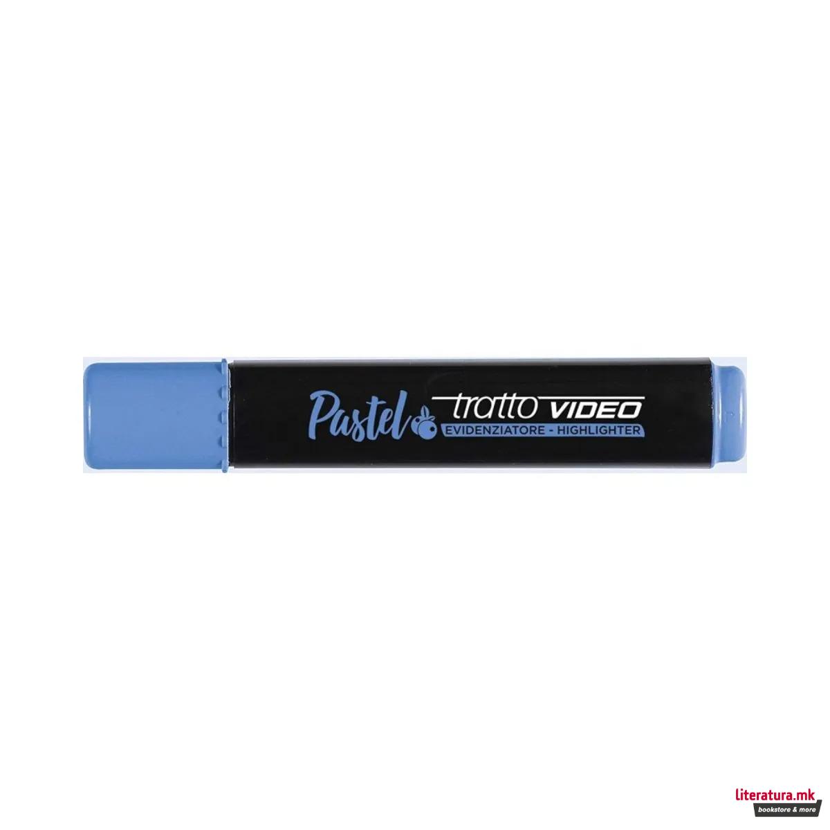 Маркер, Tratto Video - Pastel, Blueberry Blue