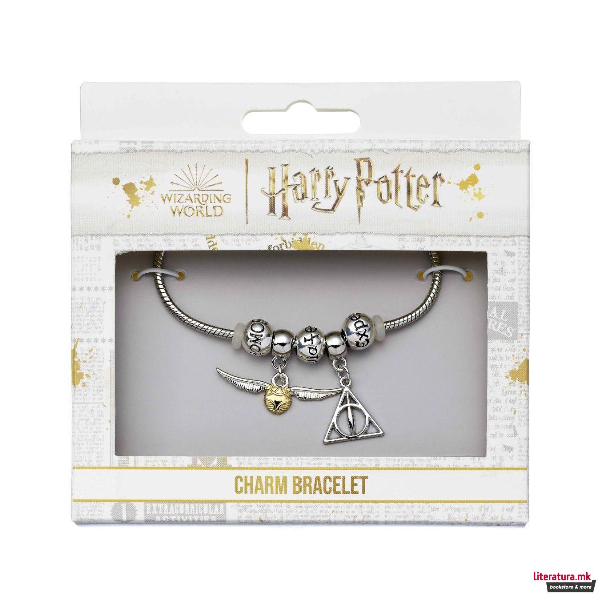 Белезица со приврзоци, Harry Potter - Golden Snitch, Deathly Hallows, Spells