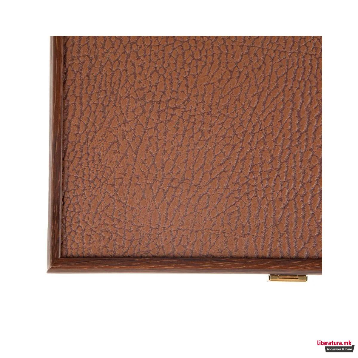 Сет за табла-рачна изработка, Premium Leatherette Caramel Brown 