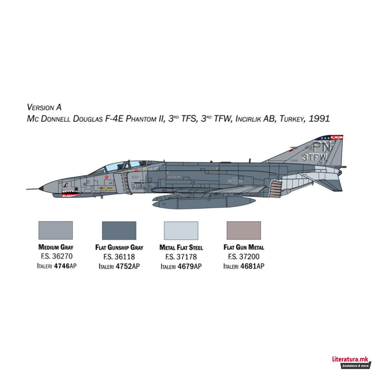 Макета, F-4E/F Phantom II, 1:72