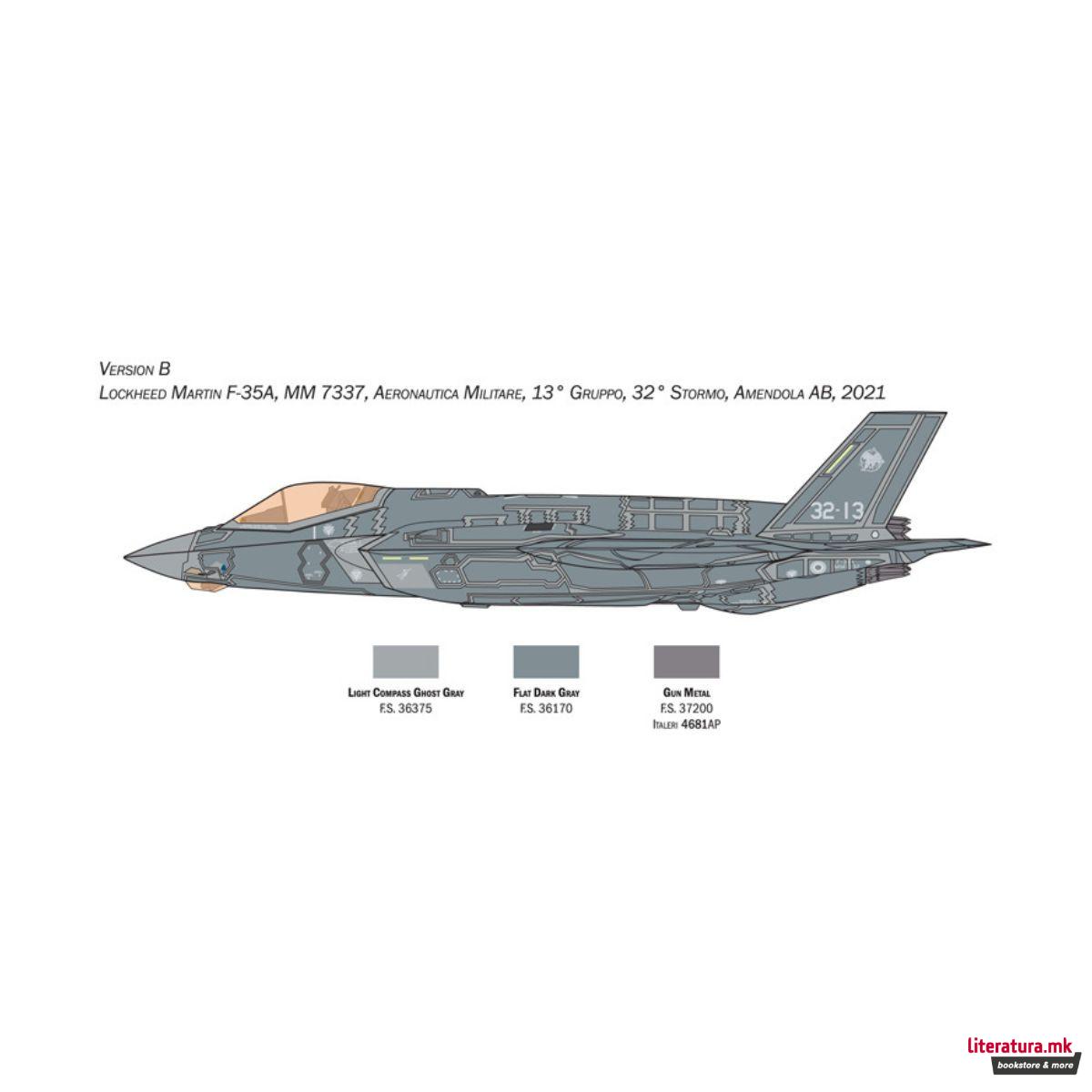 Макета, F-35A LIGHTNING II CTOL version (Beast Mode), 1:72