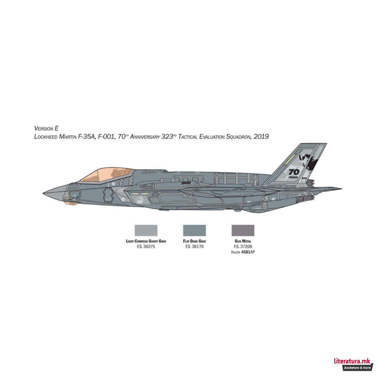Макета, F-35A LIGHTNING II CTOL version (Beast Mode), 1:72