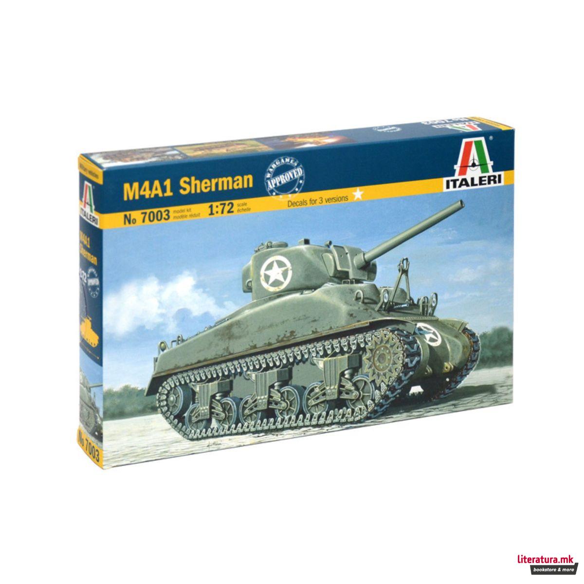 Макета, M4A1 Sherman, 1:72
