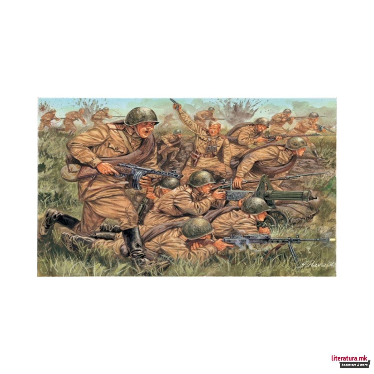 Макета, Russian Infantry WWII, 1:72