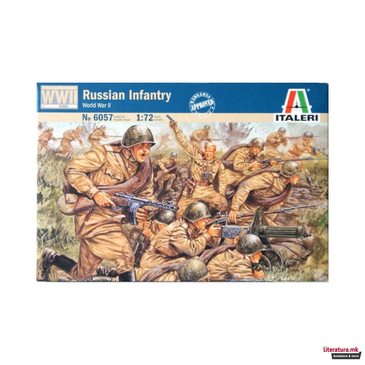 Макета, Russian Infantry WWII, 1:72