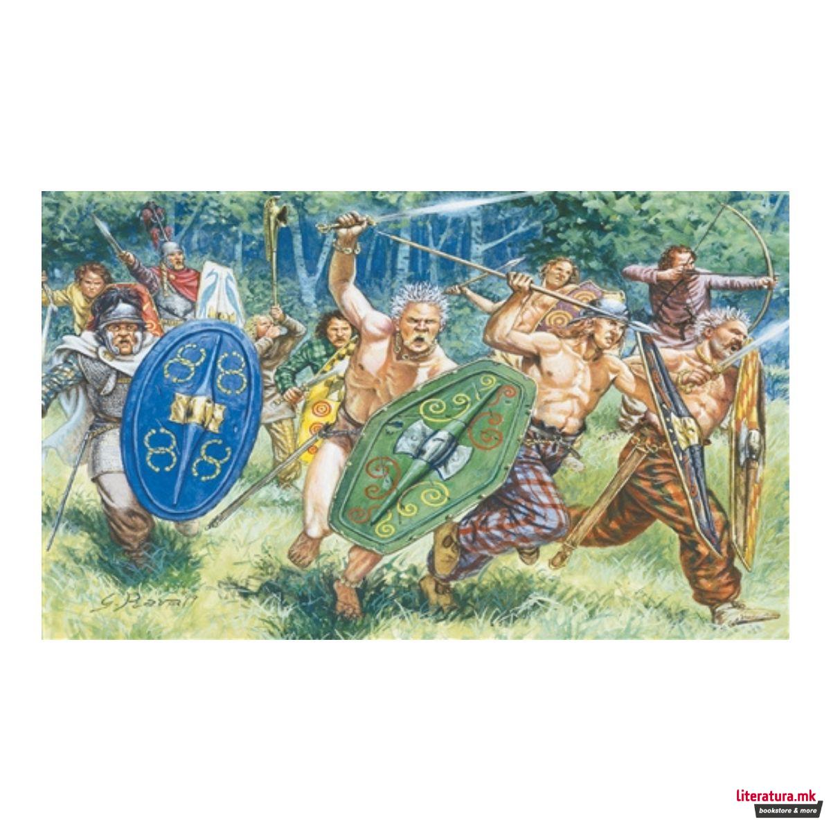 Макета, Gauls Warriors I-II Century BC, 1:72 