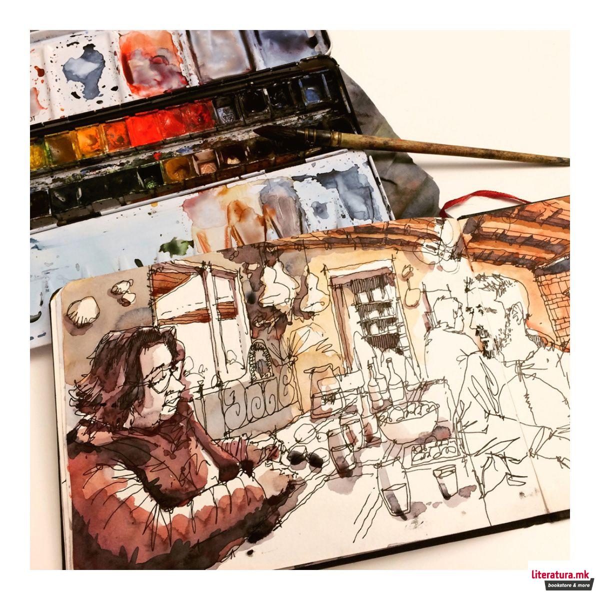 Скицник, Watercolour, 200 g/cm², 14 x 14 cm, ситно зрнест 