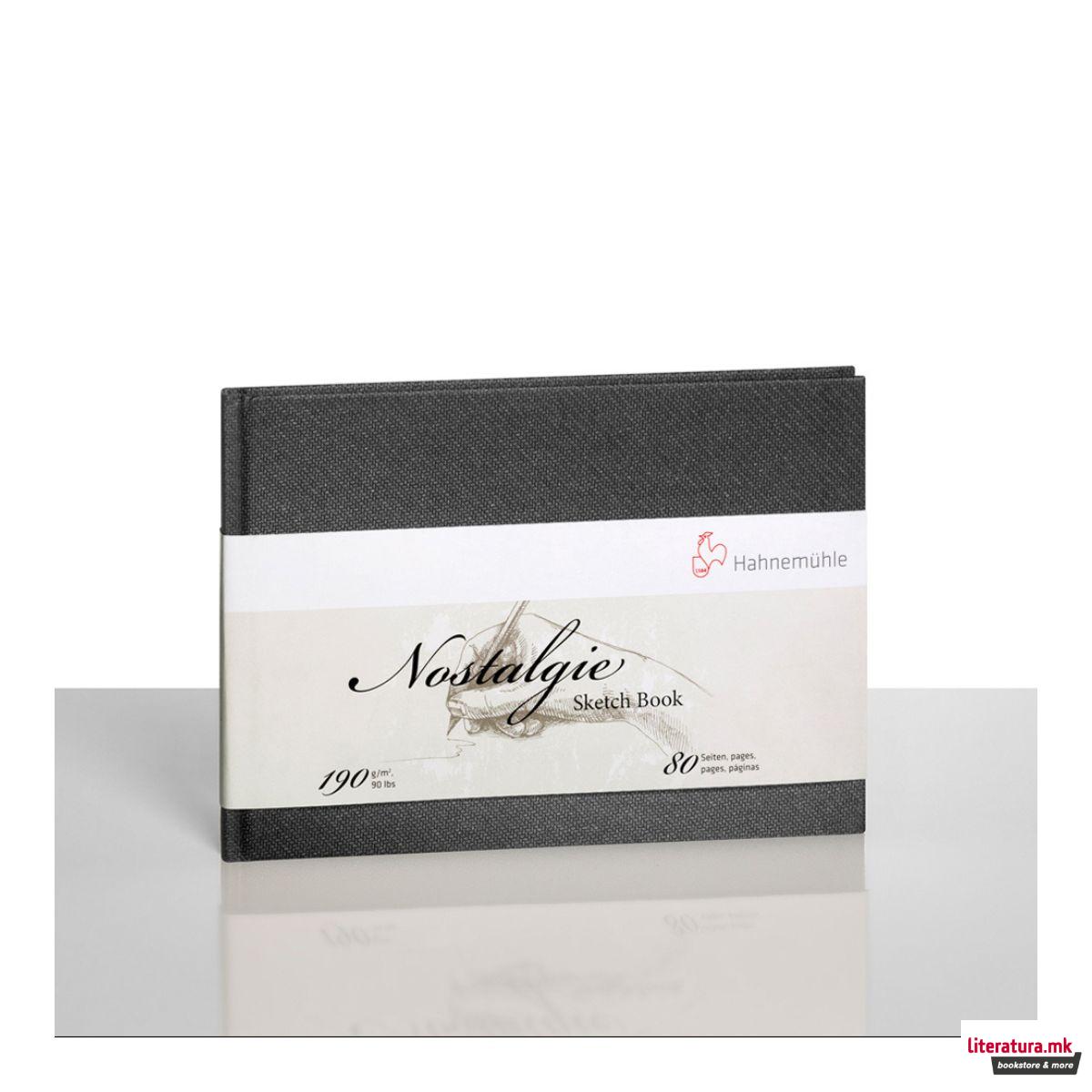 Скицник, Nostalgie, 190 g/cm², A5 хоризонтален
