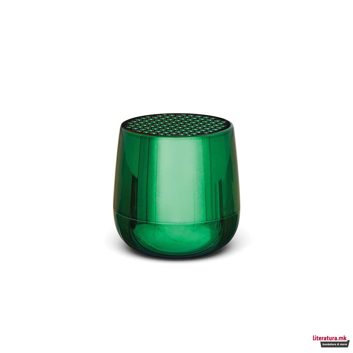 Бежичен Bluetooth звучник, MINO+, металик зелен 